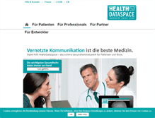 Tablet Screenshot of healthdataspace.org